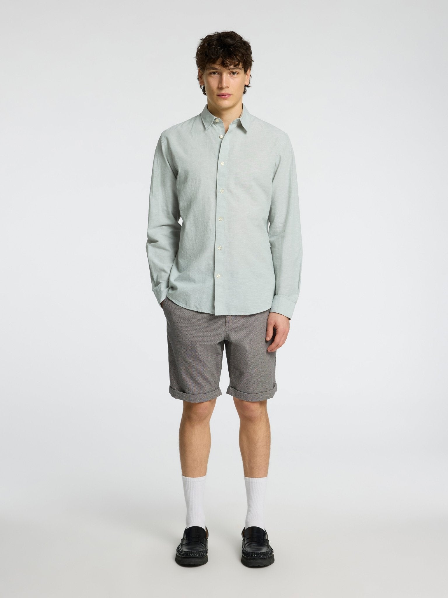 Selected Men Shorts / Badeshorts 16092357-asphalt_S - Bygholm Menswear